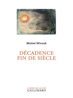 cover image of Décadence fin de siècle